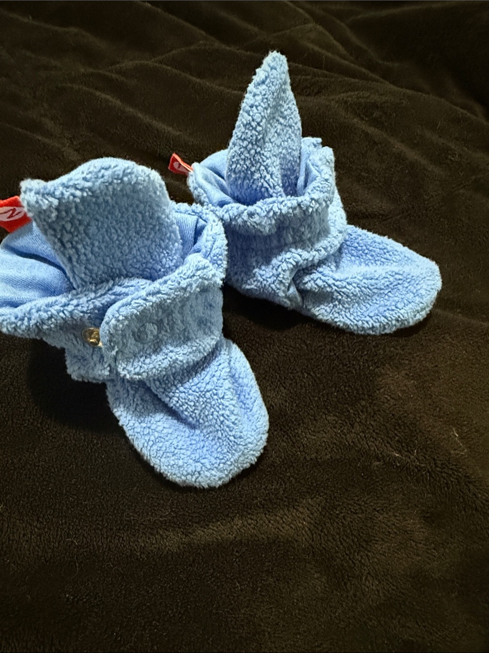 Zutano Light Blue Hoodie with Black Interior - Infant